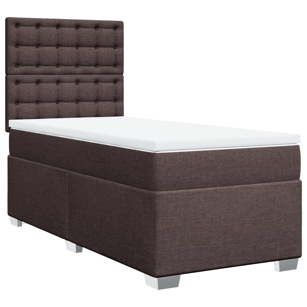Sommier à lattes de lit avec matelas Marron foncé 90x200 cm - XIOS