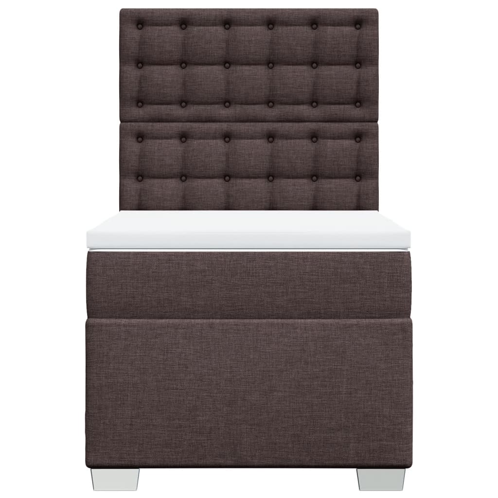 Sommier à lattes de lit avec matelas Marron foncé 90x200 cm - XIOS