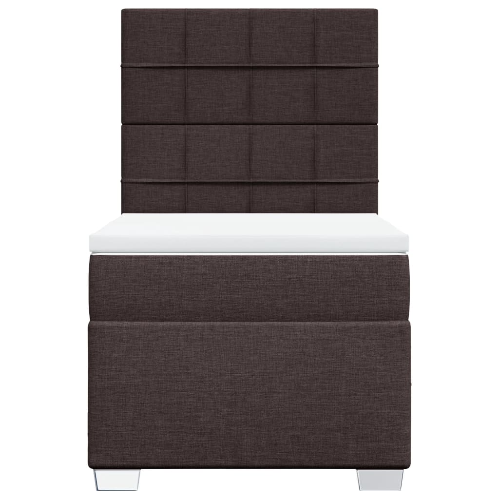 Sommier à lattes de lit avec matelas Marron foncé 100x200 cm - XIOS