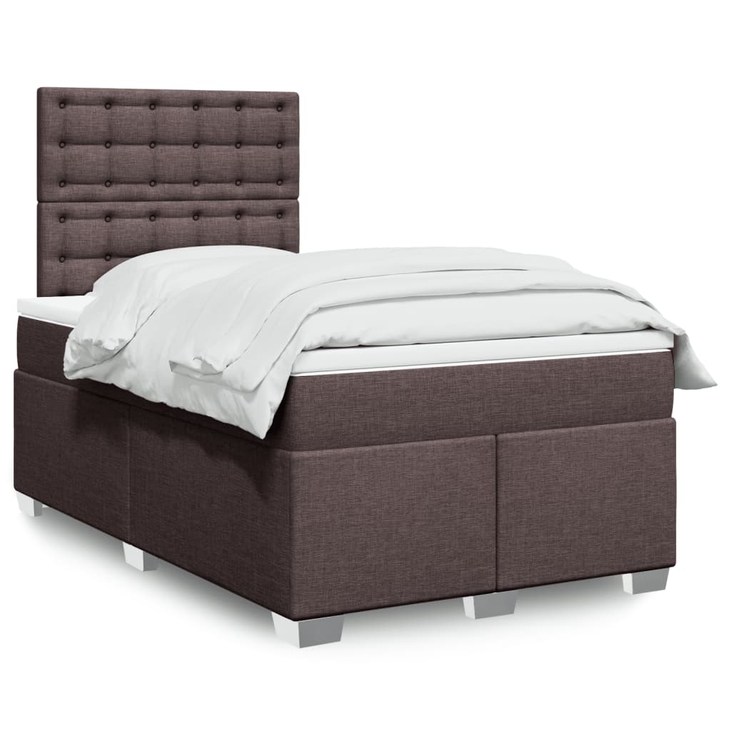 Sommier à lattes de lit avec matelas Marron foncé 120x200 cm - XIOS