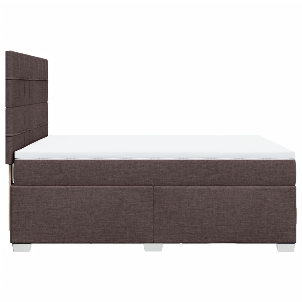 Sommier à lattes de lit avec matelas Marron foncé 140x190 cm - XIOS