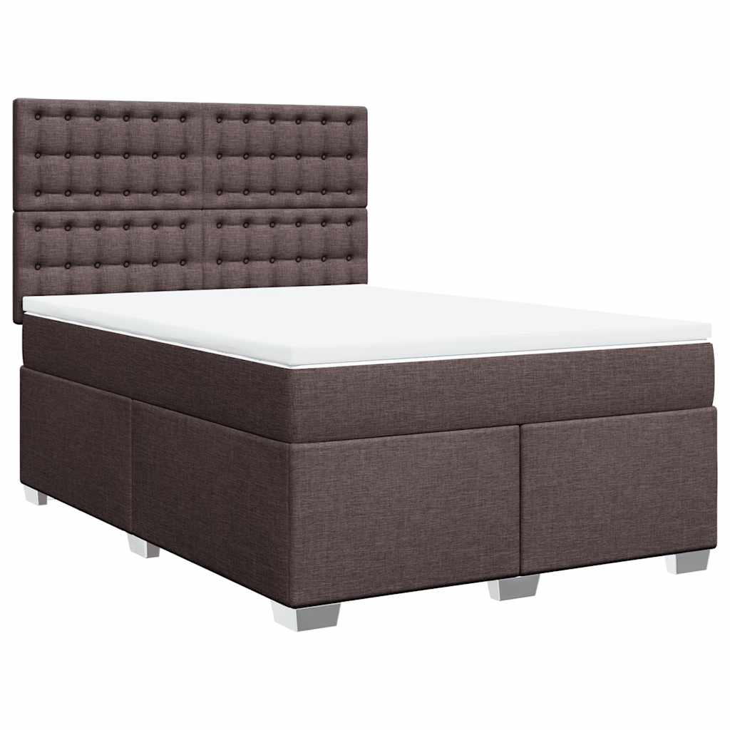 Sommier à lattes de lit avec matelas Marron foncé 140x190 cm - XIOS