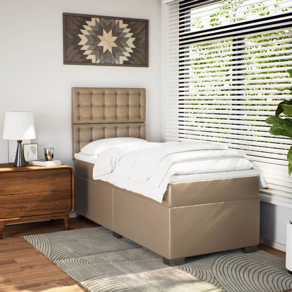 Sommier à lattes de lit avec matelas Cappuccino 80x200 cm - XIOS