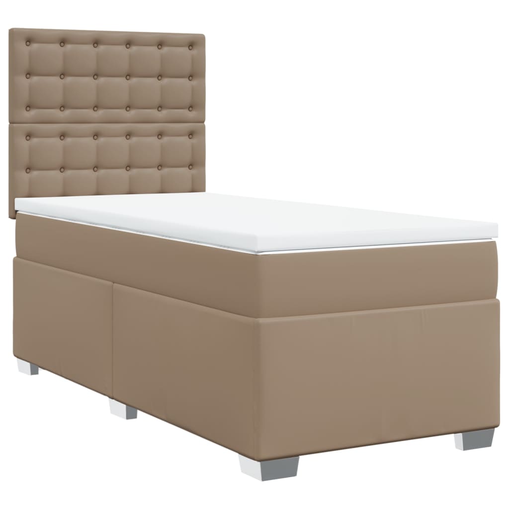 Sommier à lattes de lit avec matelas Cappuccino 100x200 cm - XIOS