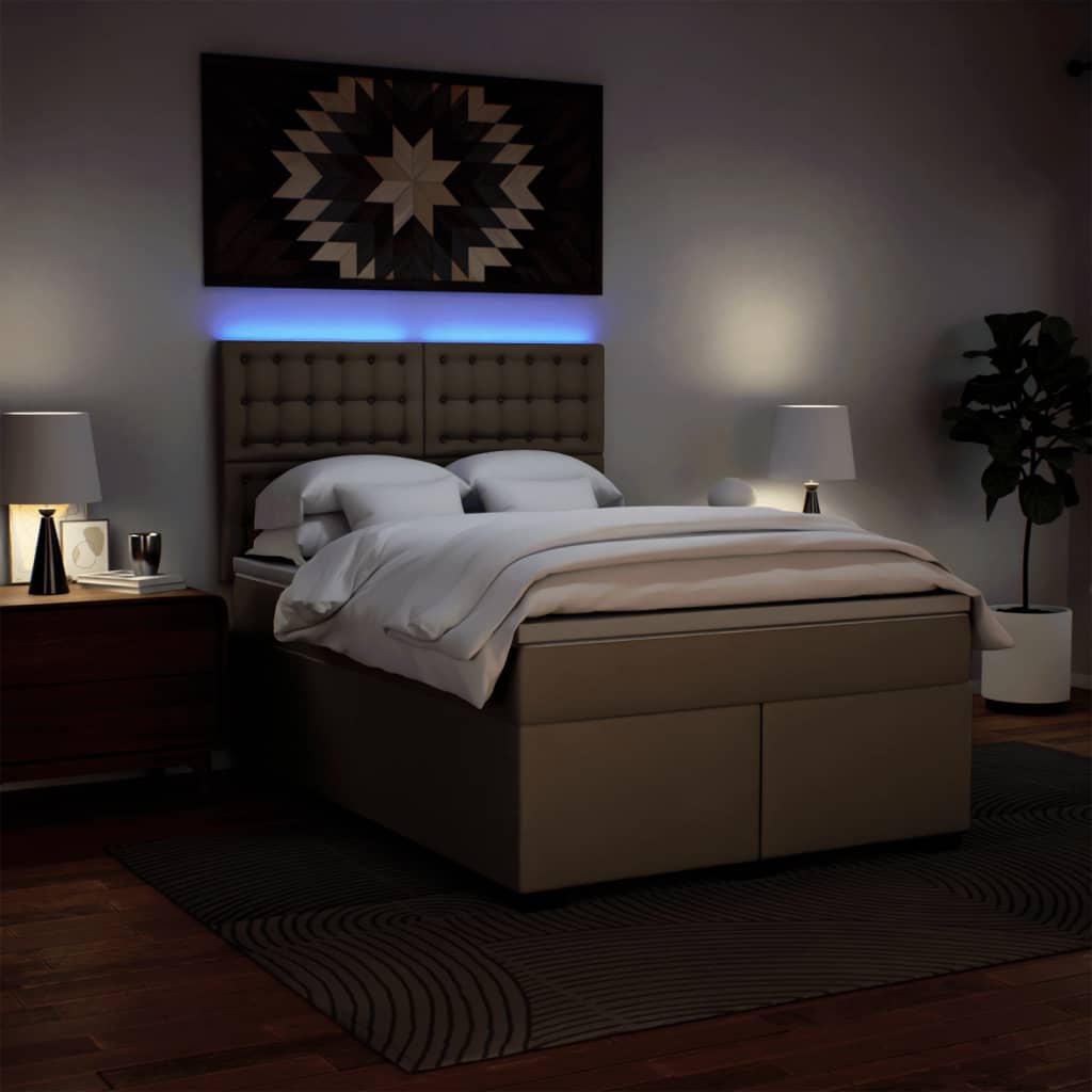 Sommier à lattes de lit avec matelas Cappuccino 140x190 cm - XIOS