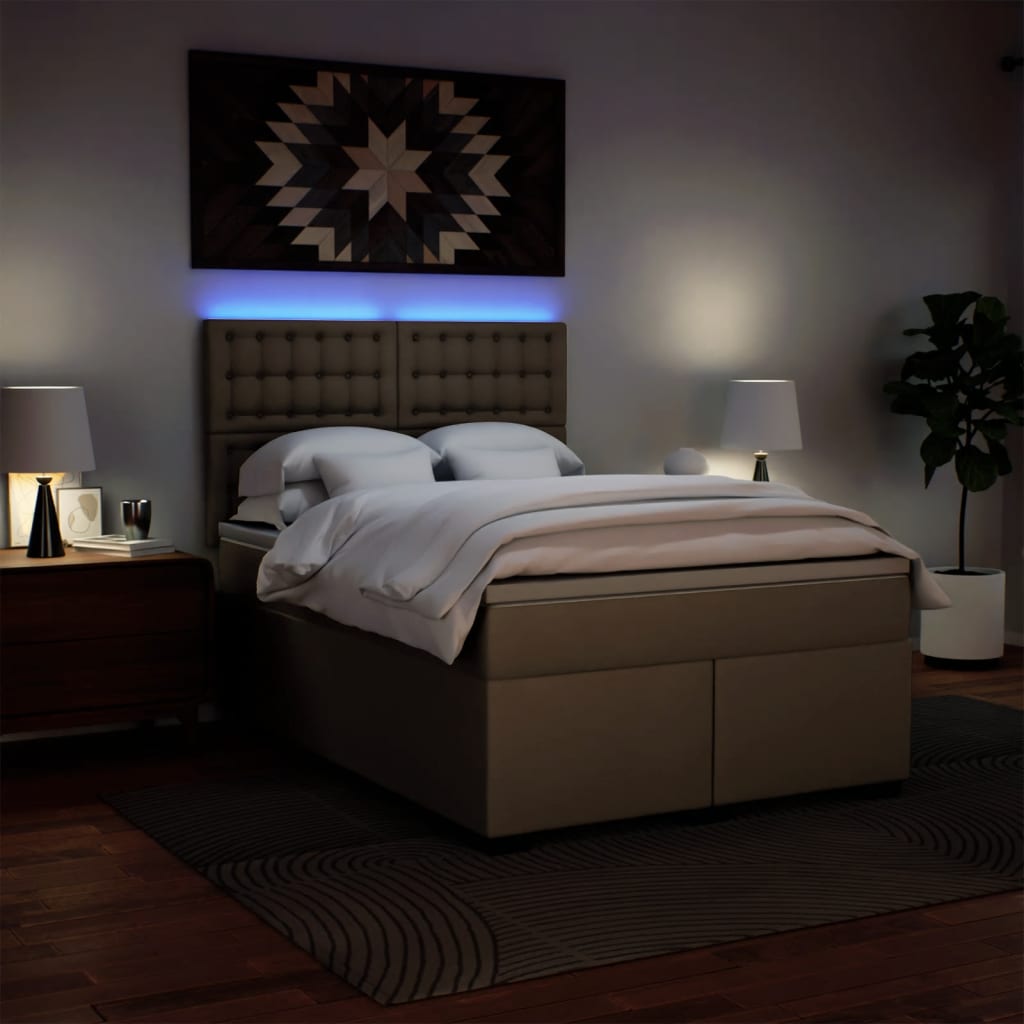 Sommier à lattes de lit avec matelas Cappuccino 140x200 cm - XIOS