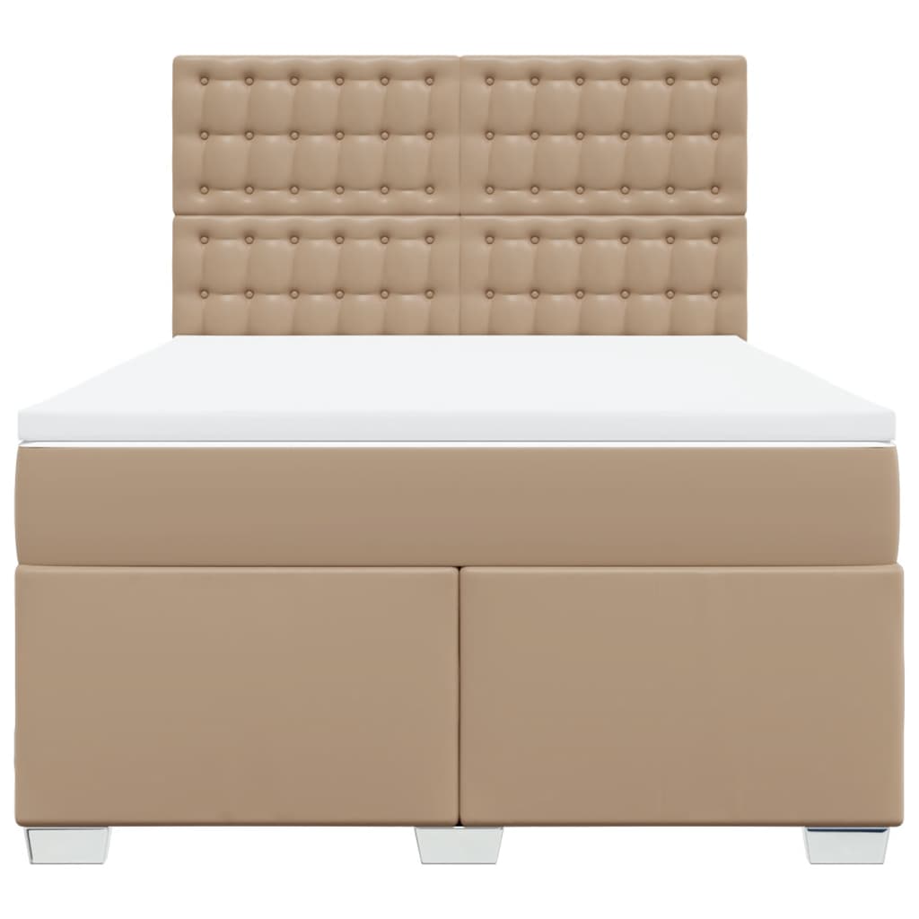 Sommier à lattes de lit avec matelas Cappuccino 160x200 cm - XIOS
