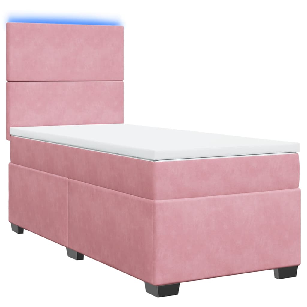 Sommier à lattes de lit et matelas Rose 80x200 cm Velours - XIOS