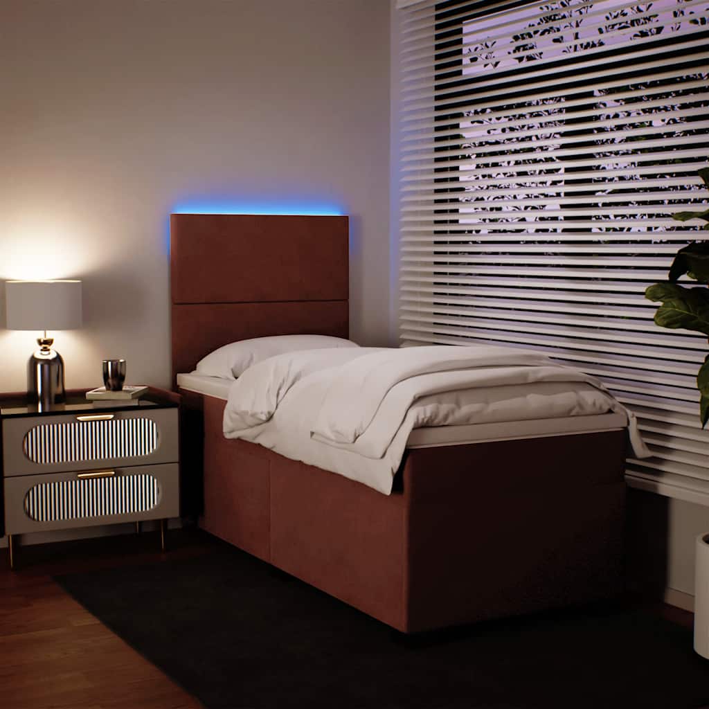 Sommier à lattes de lit et matelas Rose 80x200 cm Velours - XIOS