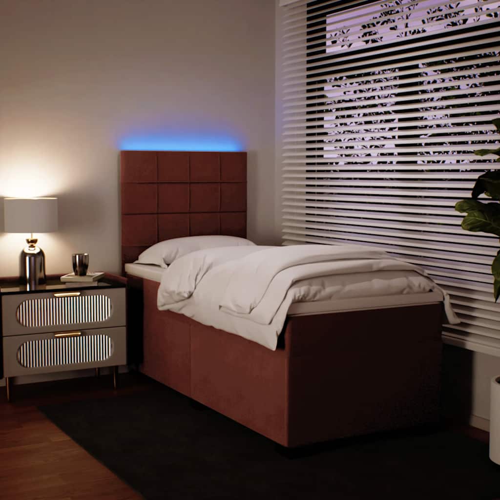 Sommier à lattes de lit et matelas Rose 80x200 cm Velours - XIOS