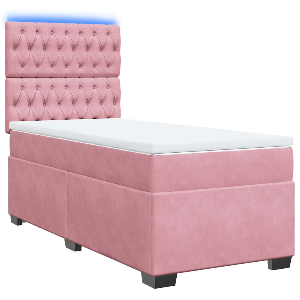 Sommier à lattes de lit et matelas Rose 80x200 cm Velours - XIOS
