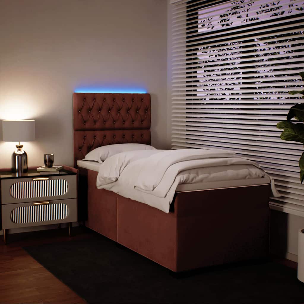 Sommier à lattes de lit et matelas Rose 80x200 cm Velours - XIOS