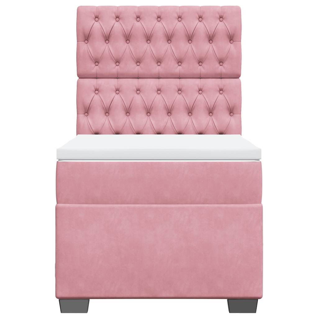 Sommier à lattes de lit et matelas Rose 80x200 cm Velours - XIOS