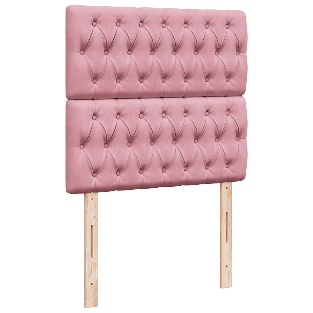 Sommier à lattes de lit et matelas Rose 80x200 cm Velours - XIOS