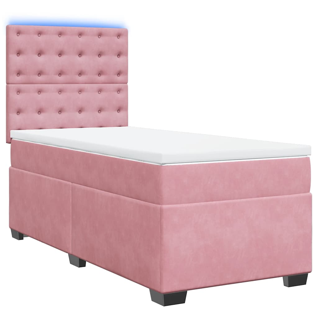 Sommier à lattes de lit et matelas Rose 80x200 cm Velours - XIOS