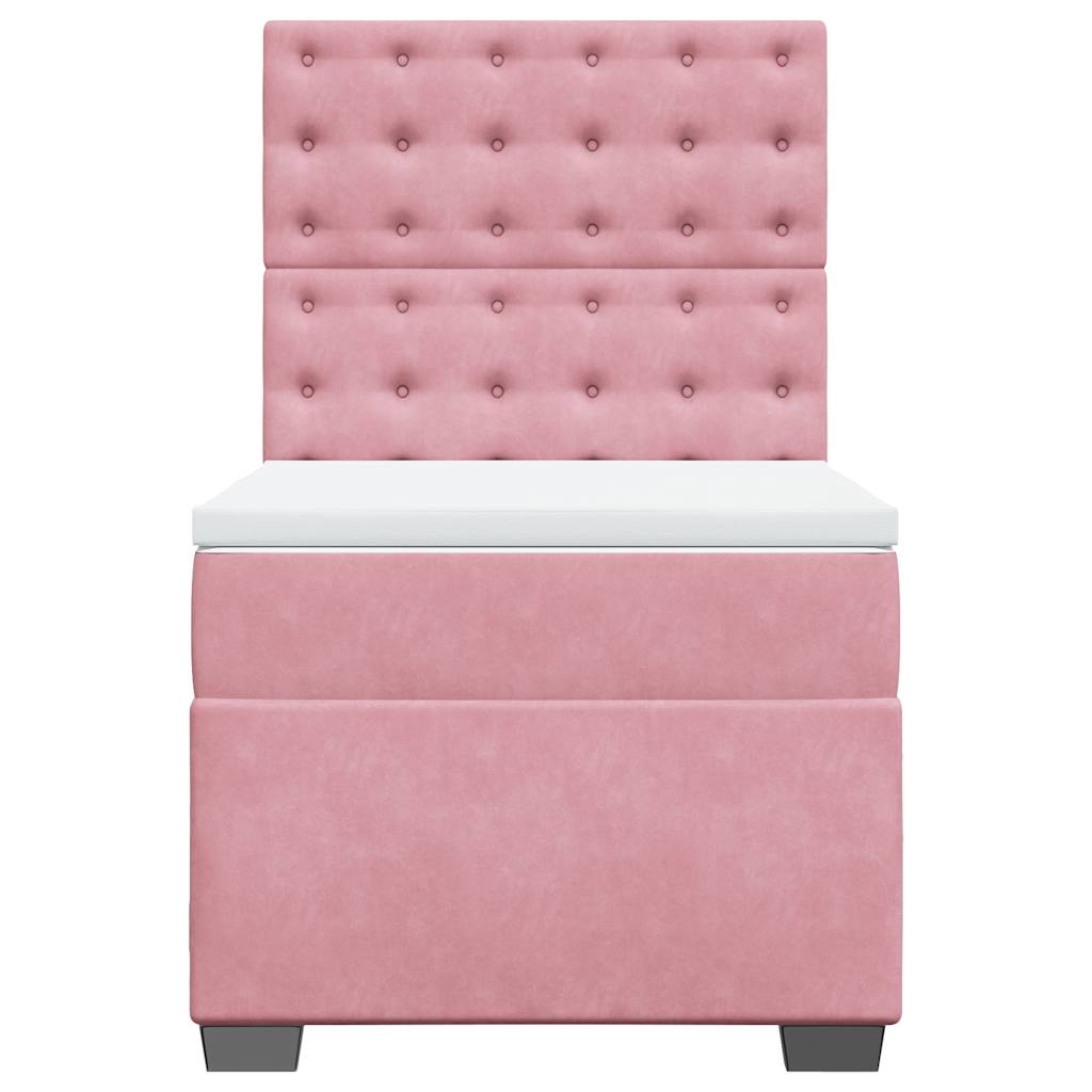 Sommier à lattes de lit et matelas Rose 80x200 cm Velours - XIOS