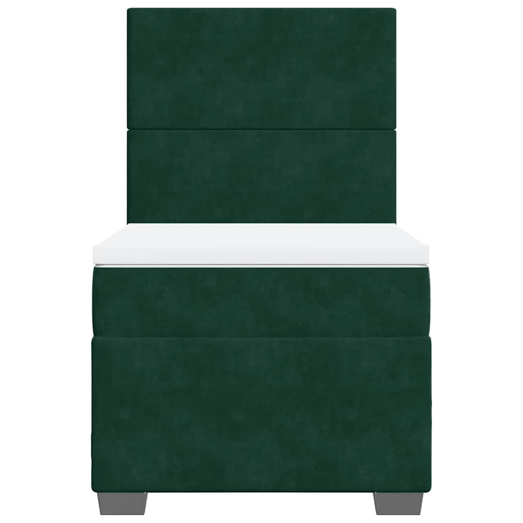 Sommier à lattes de lit avec matelas Vert foncé 90x200 cm - XIOS