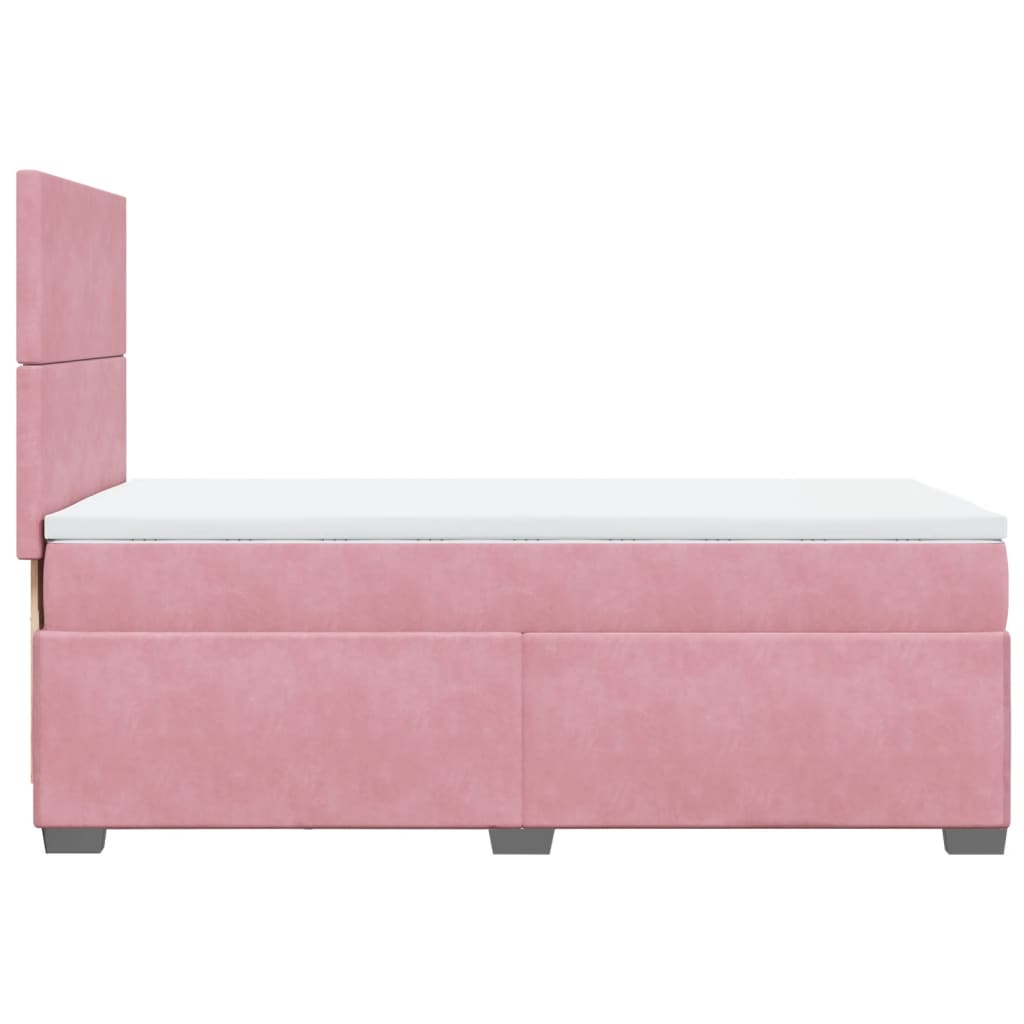 Sommier à lattes de lit avec matelas Rose 90x200 cm Velours - XIOS
