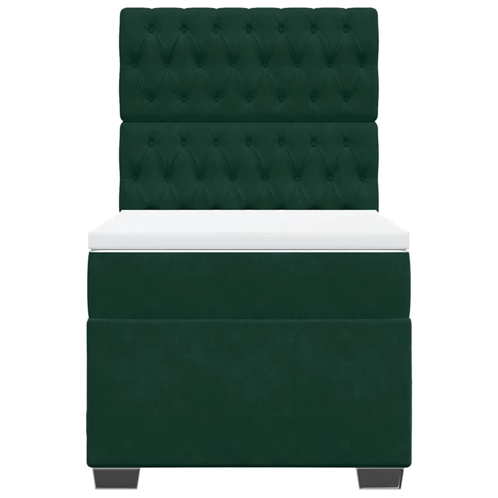 Sommier à lattes de lit avec matelas Vert foncé 90x200 cm - XIOS