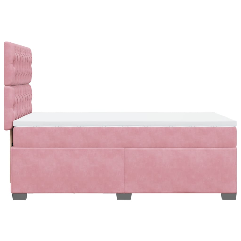 Sommier à lattes de lit avec matelas Rose 90x200 cm Velours - XIOS