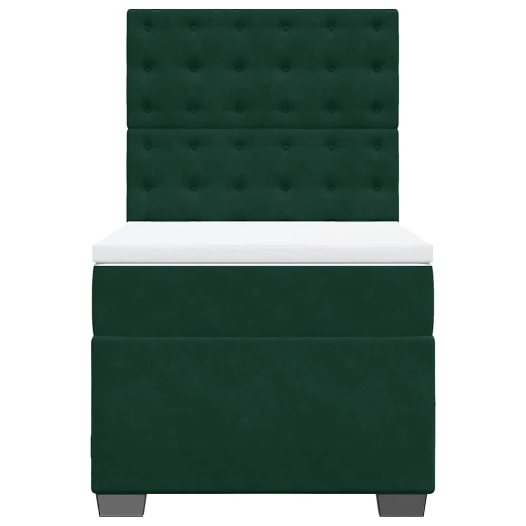 Sommier à lattes de lit avec matelas Vert foncé 90x200 cm - XIOS