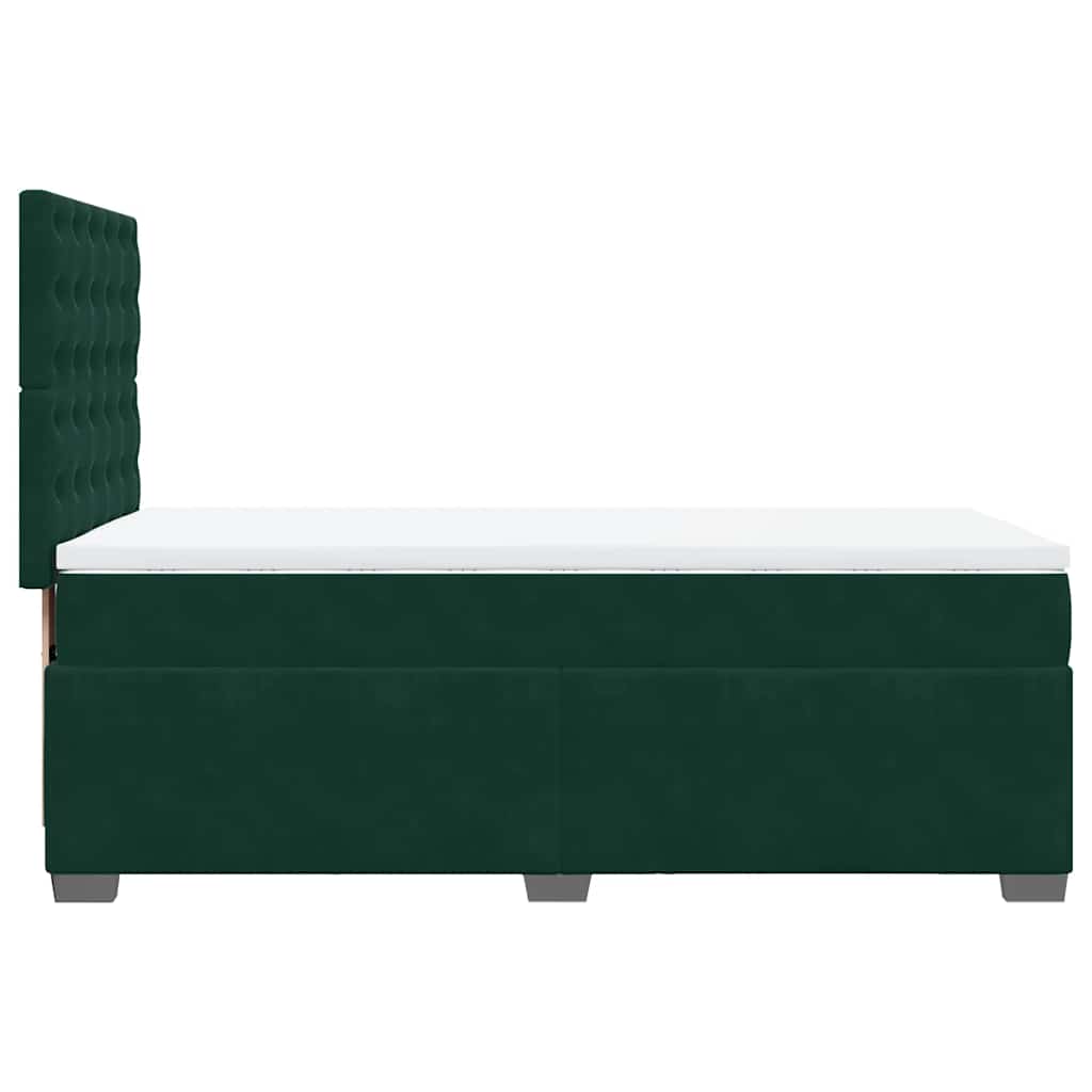 Sommier à lattes de lit avec matelas Vert foncé 90x200 cm - XIOS