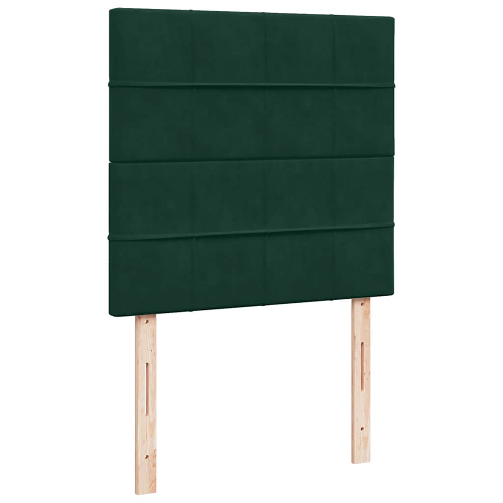 Sommier à lattes de lit avec matelas Vert foncé 100x200 cm - XIOS