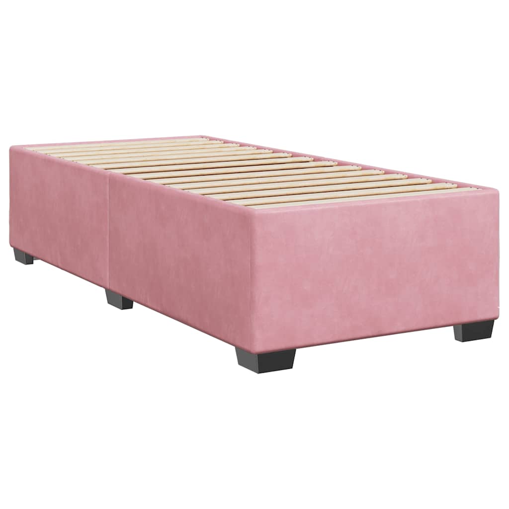 Sommier à lattes de lit avec matelas Rose 100x200 cm Velours - XIOS