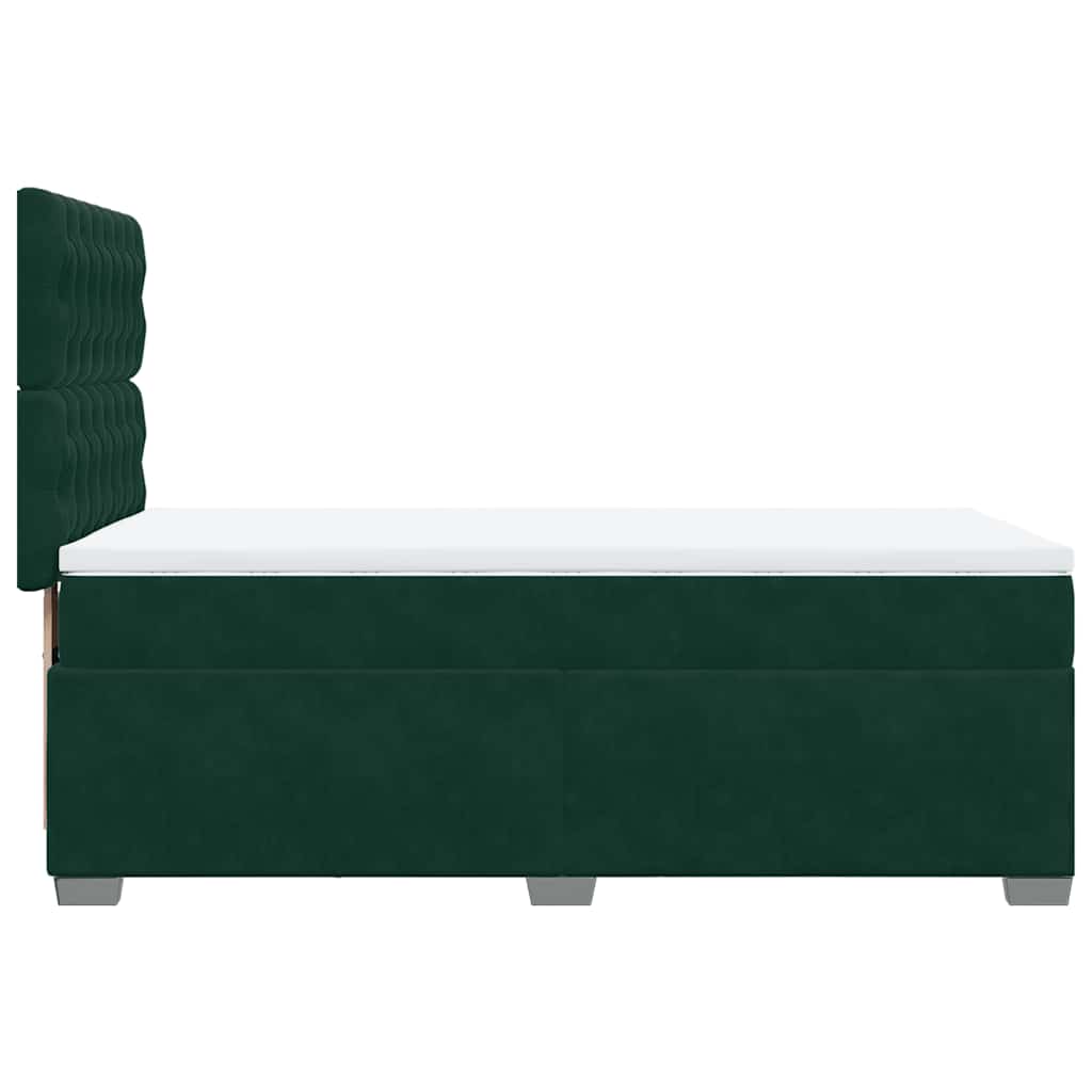 Sommier à lattes de lit avec matelas Vert foncé 100x200 cm - XIOS
