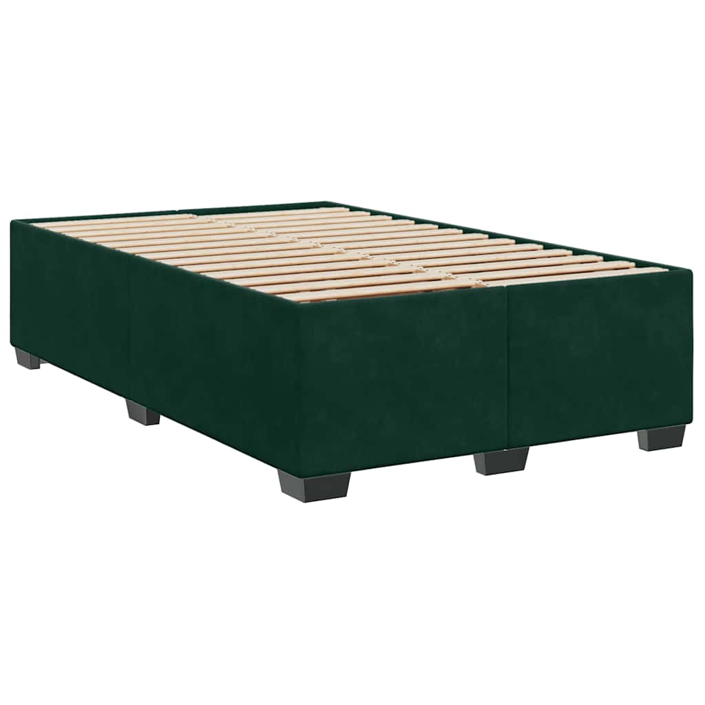 Sommier à lattes de lit avec matelas vert foncé 120x190 cm - XIOS