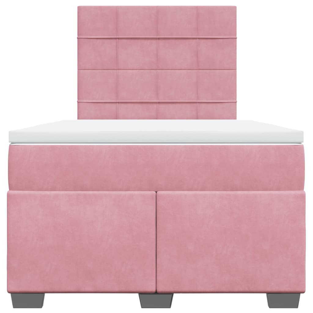 Sommier à lattes de lit avec matelas Rose 120x200 cm Velours - XIOS