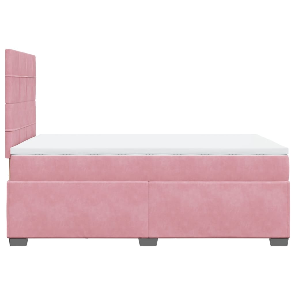 Sommier à lattes de lit avec matelas Rose 120x200 cm Velours - XIOS
