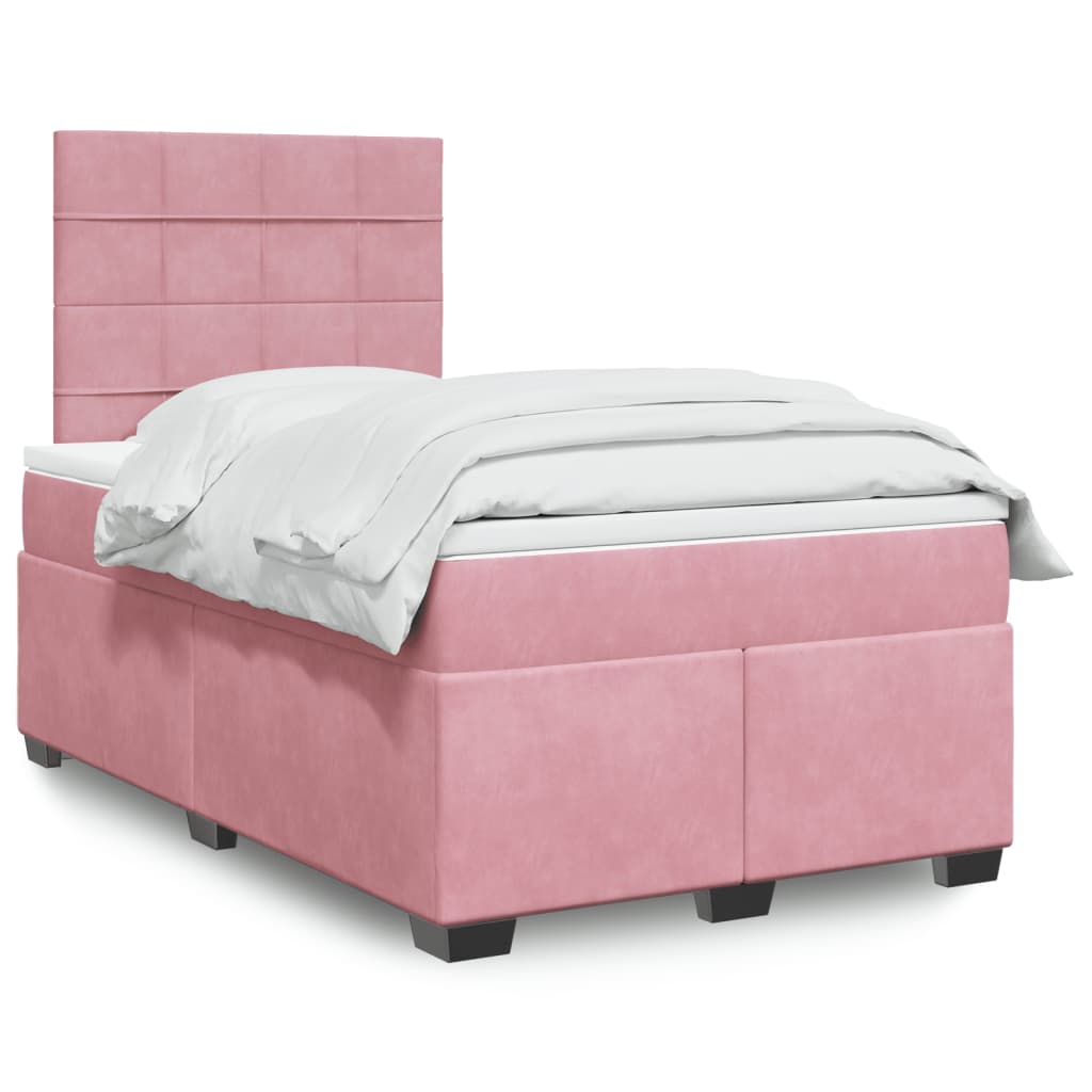 Sommier à lattes de lit avec matelas Rose 120x200 cm Velours - XIOS