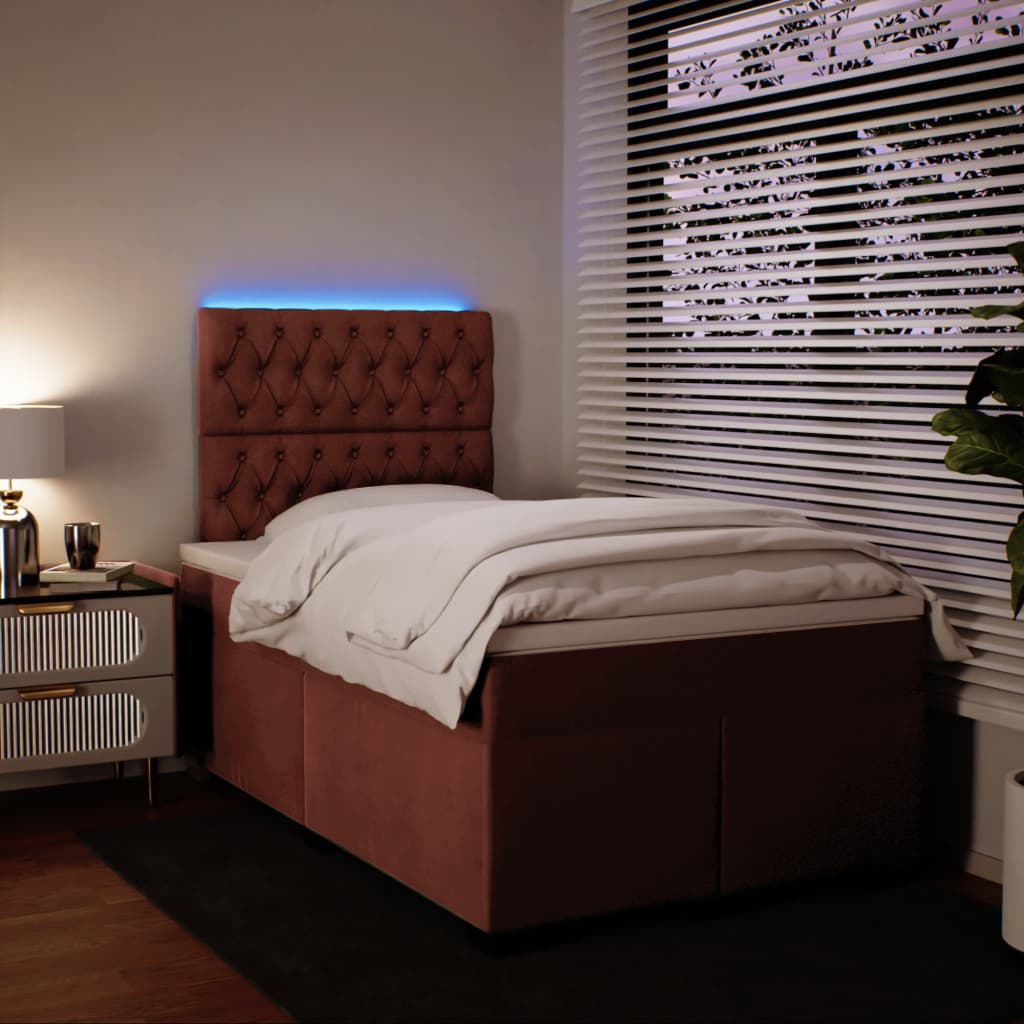 Sommier à lattes de lit avec matelas Rose 120x200 cm Velours - XIOS