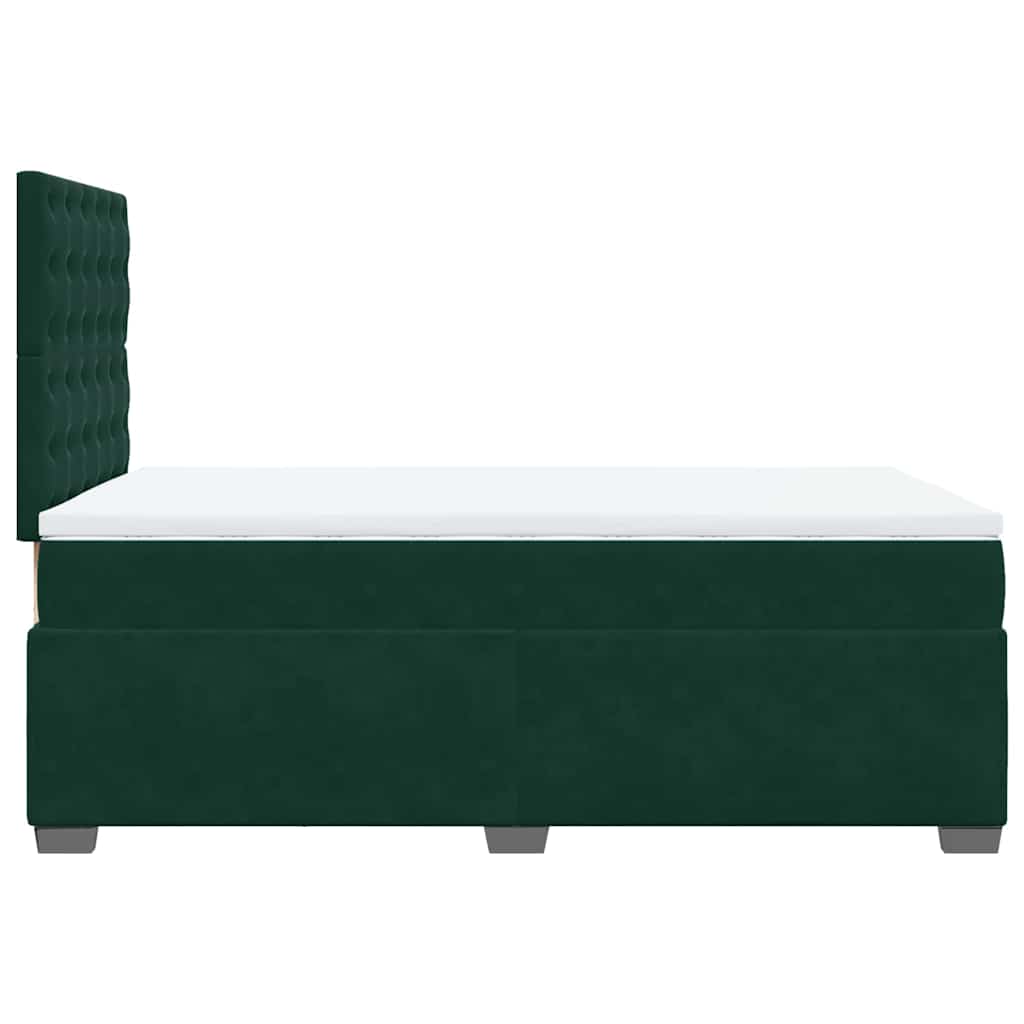 Sommier à lattes de lit et matelas Vert foncé 120x200cm Velours - XIOS