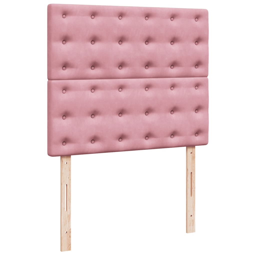 Sommier à lattes de lit avec matelas Rose 120x200 cm Velours - XIOS