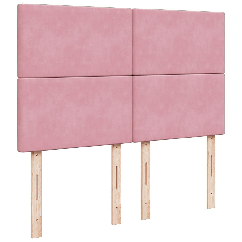 Sommier à lattes de lit avec matelas Rose 140x190 cm Velours - XIOS