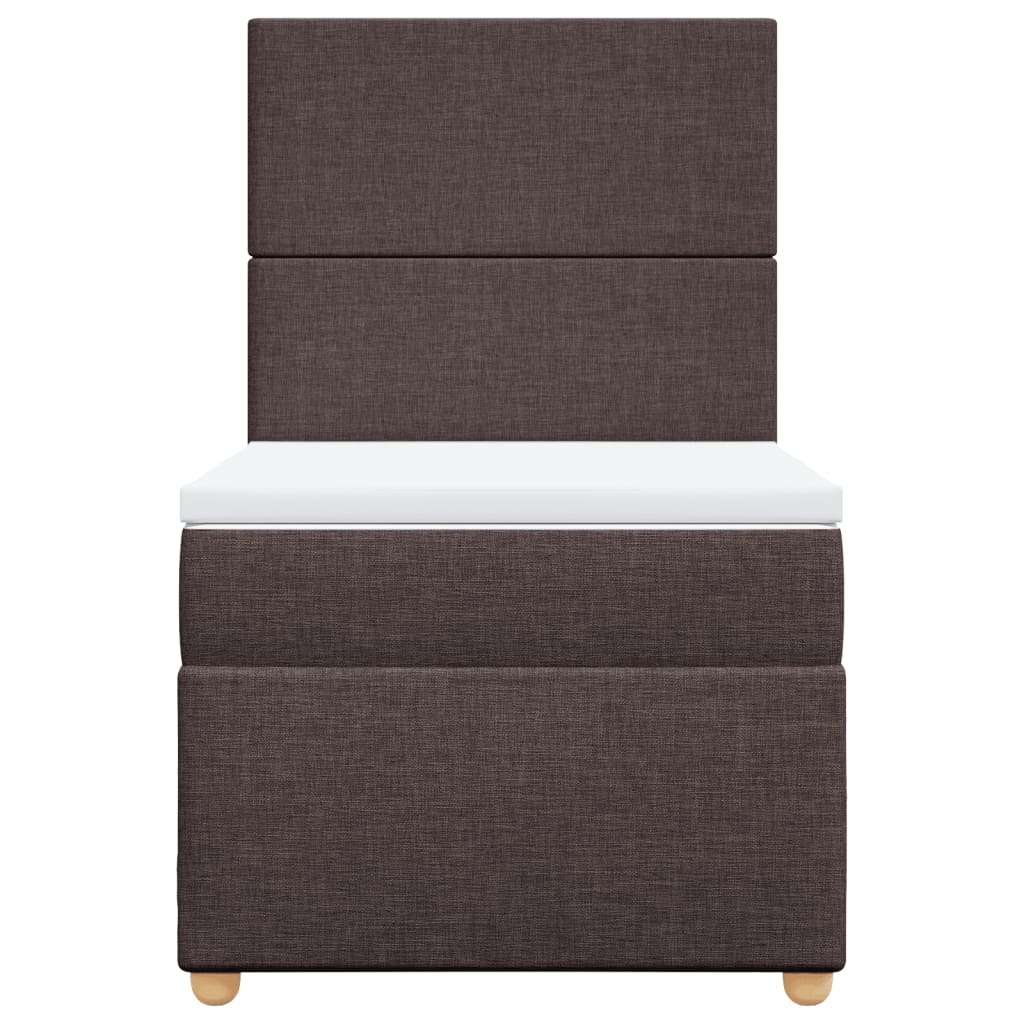 Sommier à lattes de lit avec matelas Marron foncé 80x200 cm - XIOS