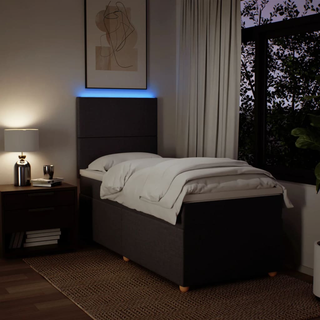 Sommier à lattes de lit avec matelas Marron foncé 90x190 cm - XIOS