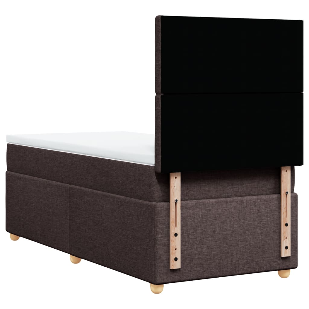 Sommier à lattes de lit avec matelas Marron foncé 90x190 cm - XIOS