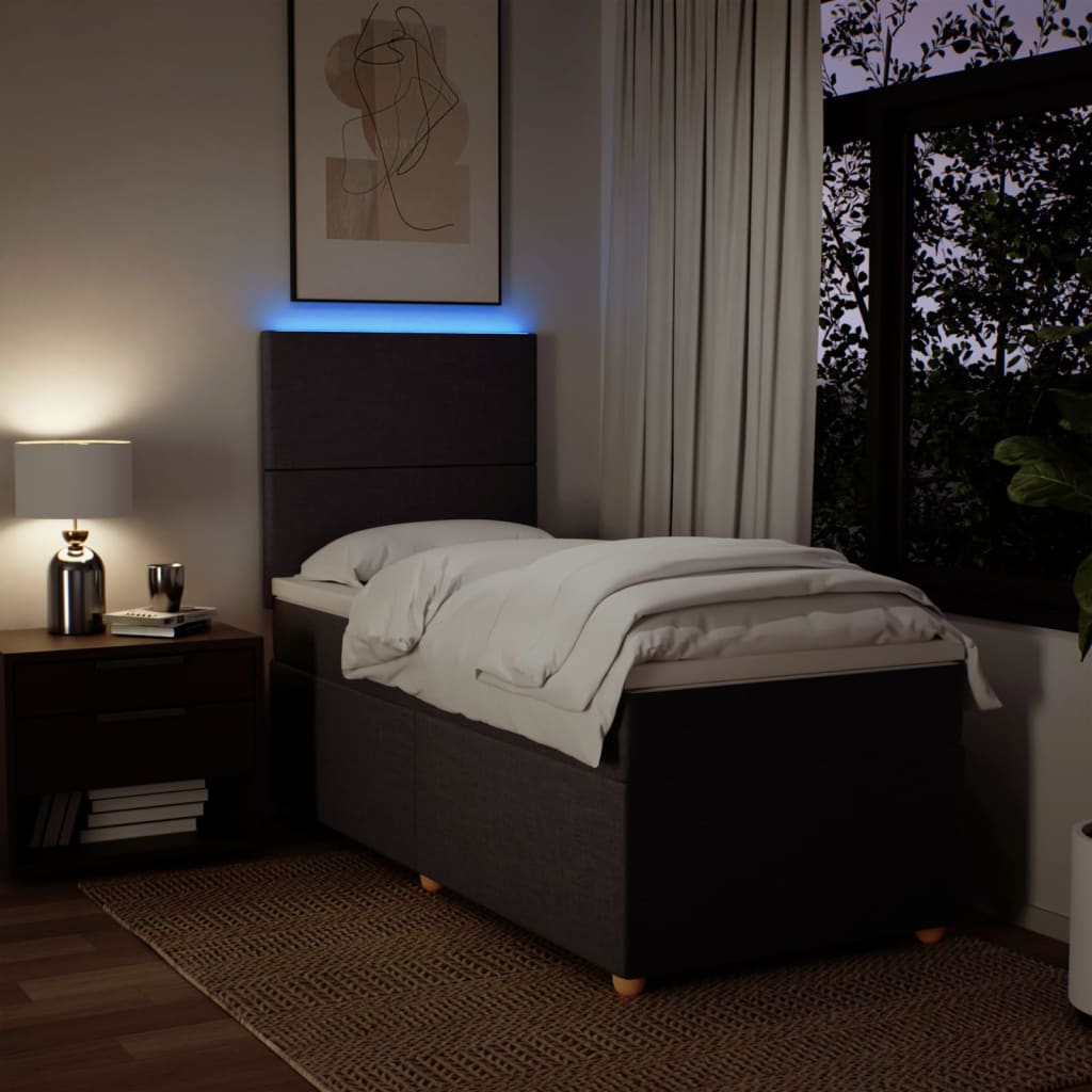 Sommier à lattes de lit avec matelas Marron foncé 90x200 cm - XIOS