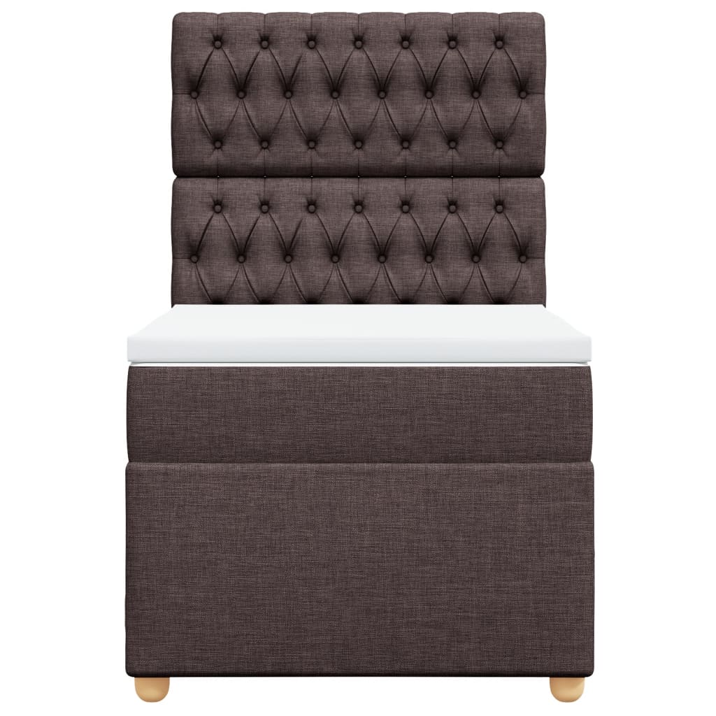 Sommier à lattes de lit avec matelas Marron foncé 90x200 cm - XIOS