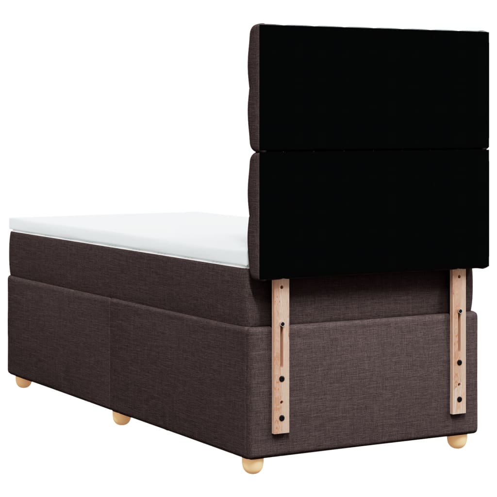 Sommier à lattes de lit avec matelas Marron foncé 90x200 cm - XIOS