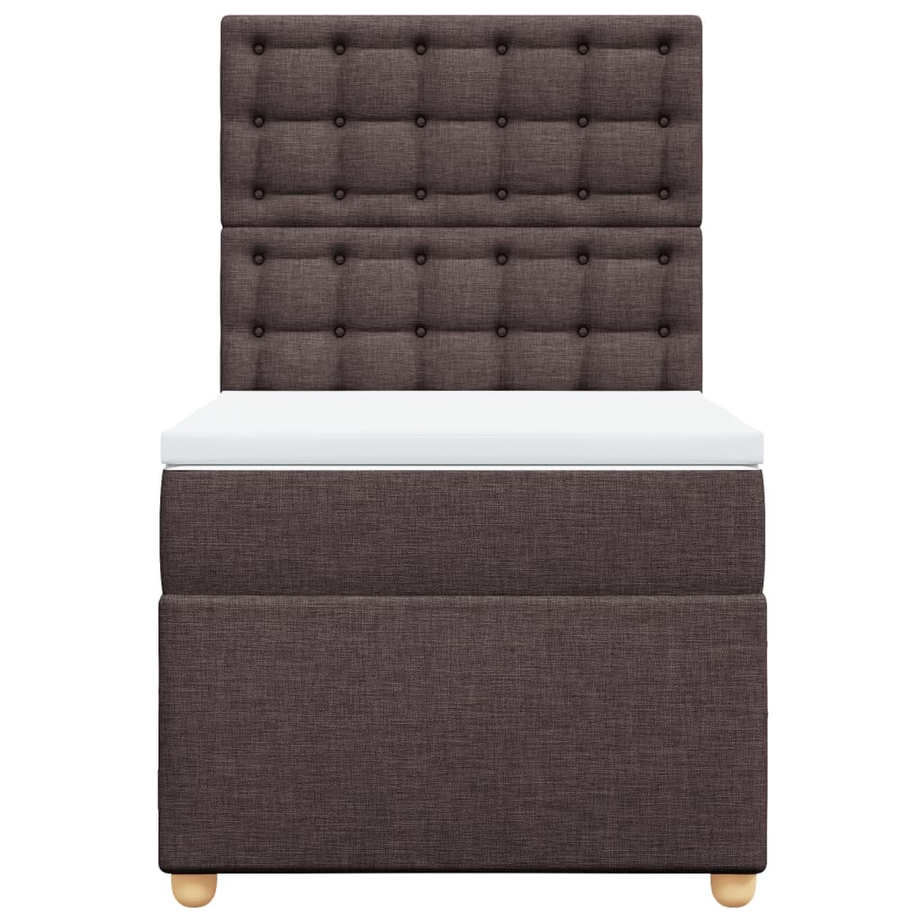 Sommier à lattes de lit avec matelas Marron foncé 90x200 cm - XIOS