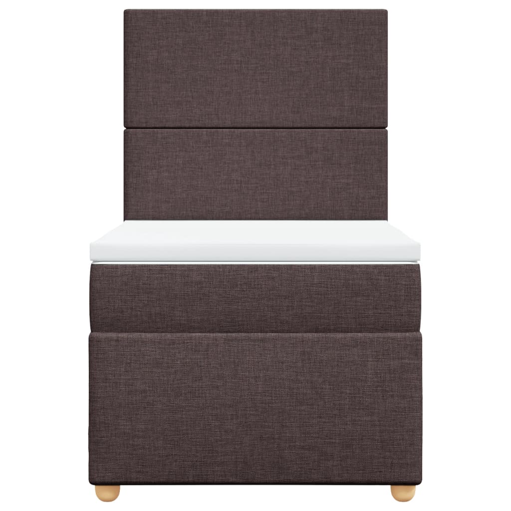 Sommier à lattes de lit avec matelas Marron foncé 100x200 cm - XIOS