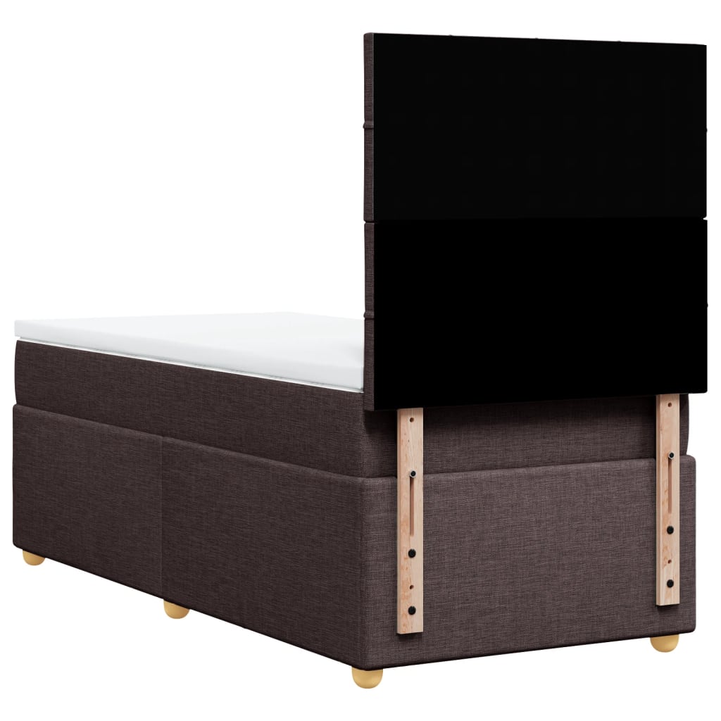 Sommier à lattes de lit avec matelas Marron foncé 100x200 cm - XIOS