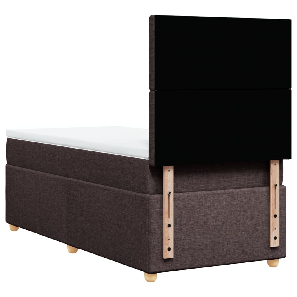 Sommier à lattes de lit avec matelas Marron foncé 100x200 cm - XIOS