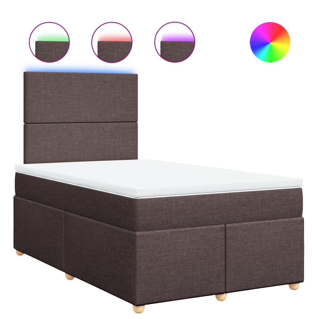 Sommier à lattes de lit avec matelas Marron foncé 120x200 cm - XIOS