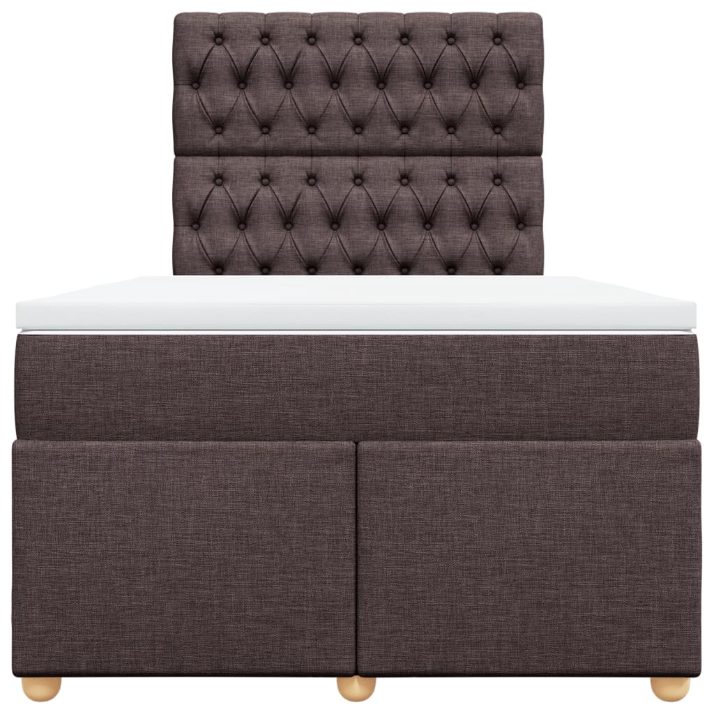 Sommier à lattes de lit avec matelas Marron foncé 120x200 cm - XIOS