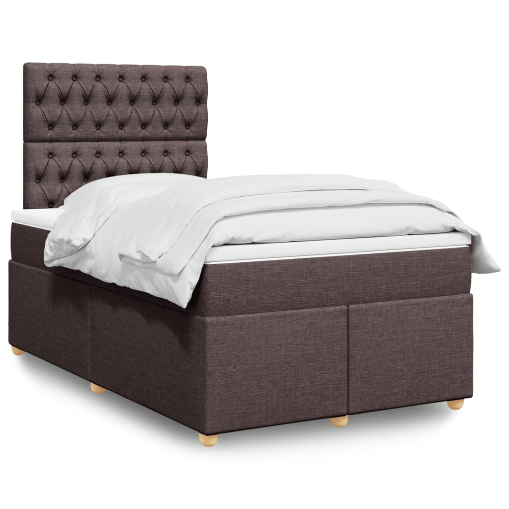Sommier à lattes de lit avec matelas Marron foncé 120x200 cm - XIOS